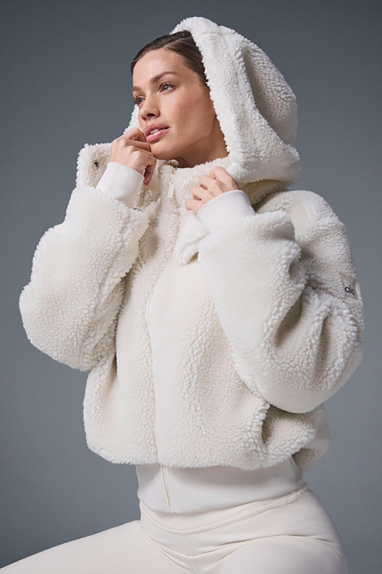 Foxy Sherpa Jacket - White