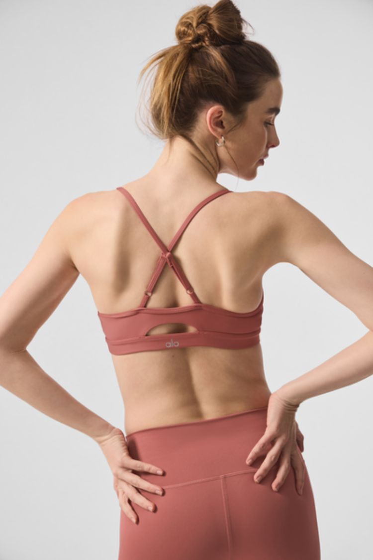 Airlift Intrigue leggings + bra  - SET - Soft terracotta