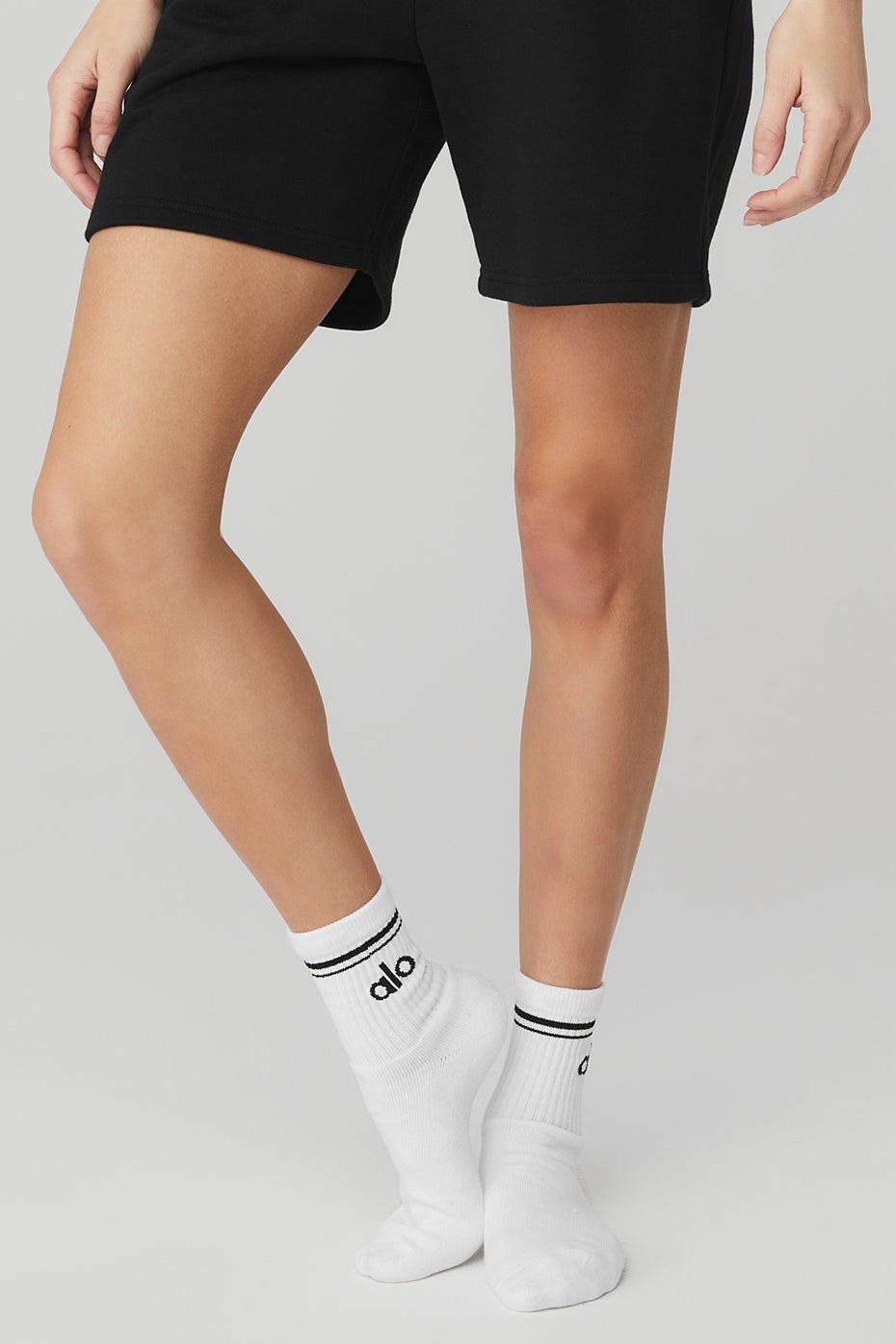Half-Crew Throwback Sock - Unisex - White/Black