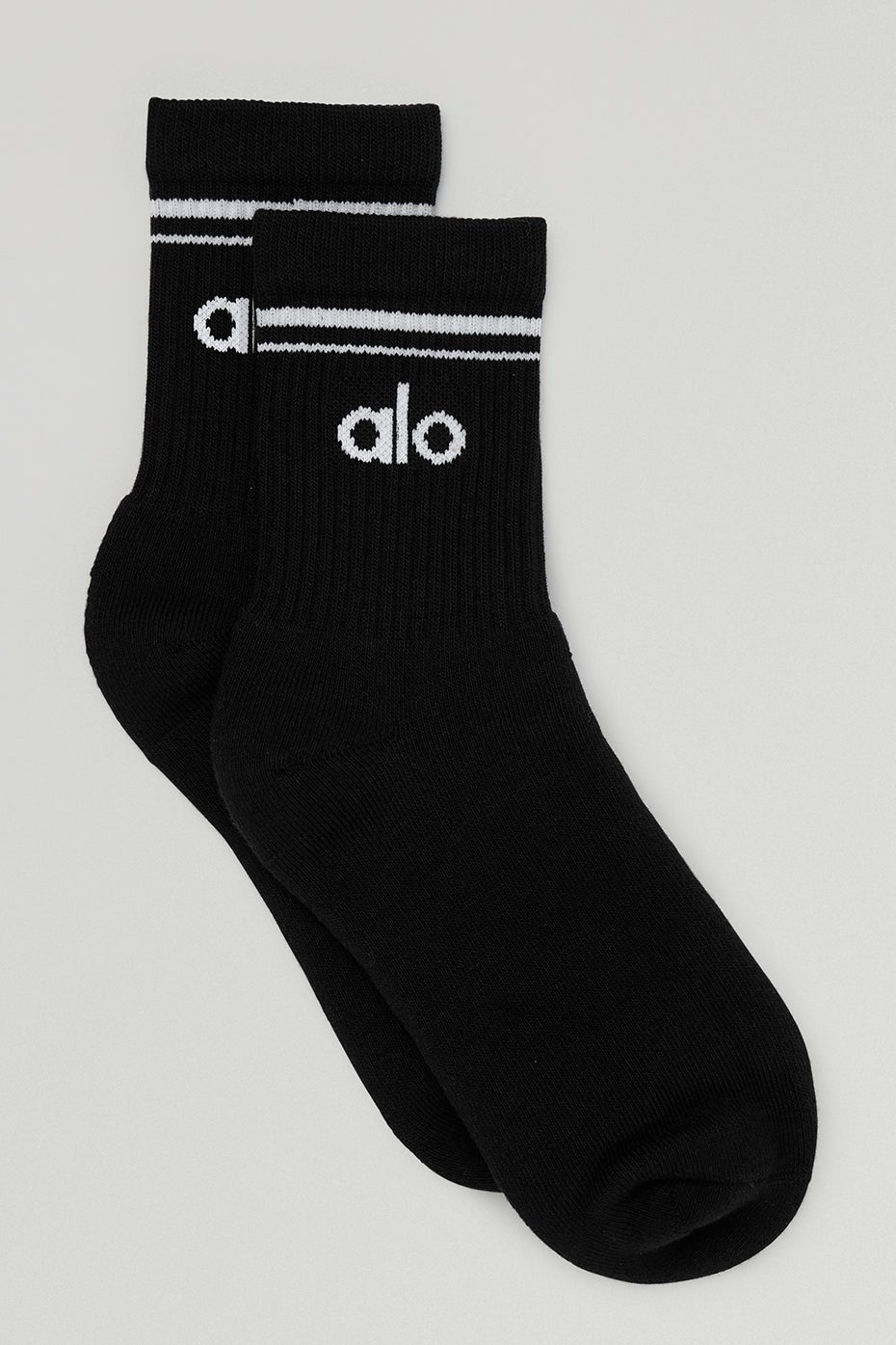 Half-Crew Throwback Sock - Unisex - Black/White