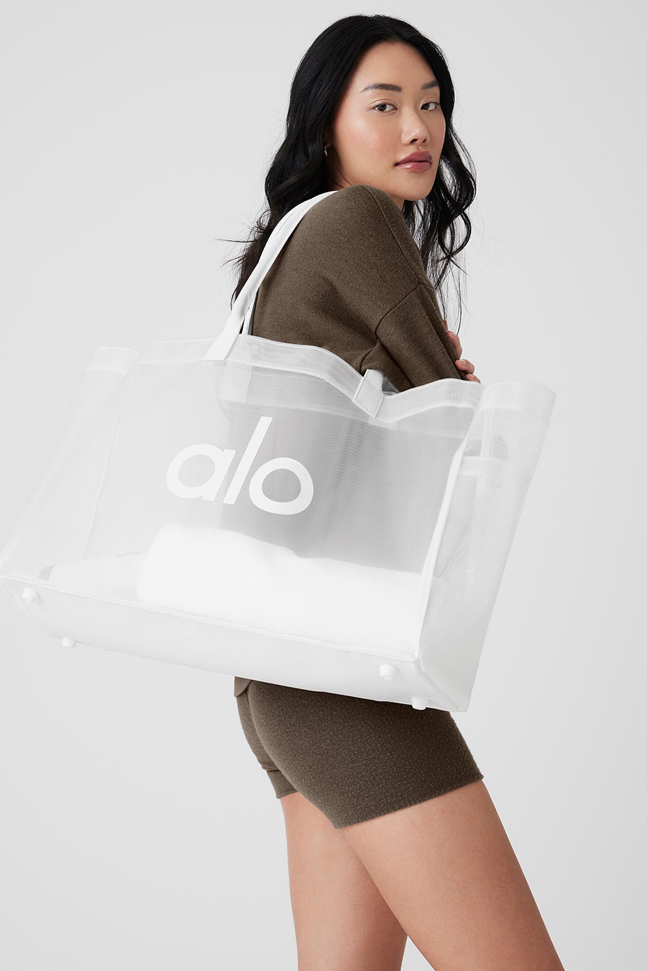Sheer Tote Bag - White