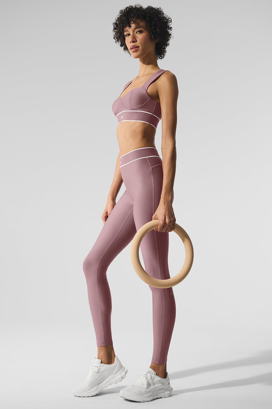 Airlift High-Waist Alignment Legging+ bra  - SET - Smoky Quartz