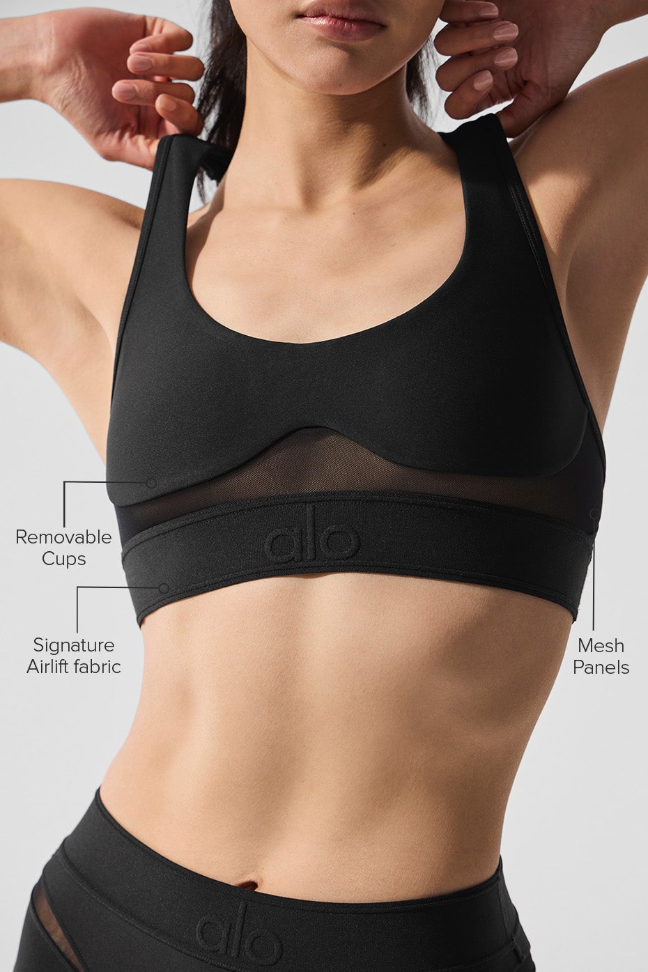 Airlift Rebel Bra - Black