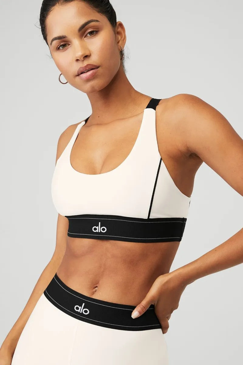 Airlift Suit Up Bra - White/Black